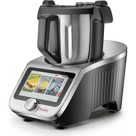 Robby – Robot cuiseur multifonctions connecté 4,5L avec balance intégrée – Écran tactile 7 pouces – 20 niveaux de température – 750 recettes