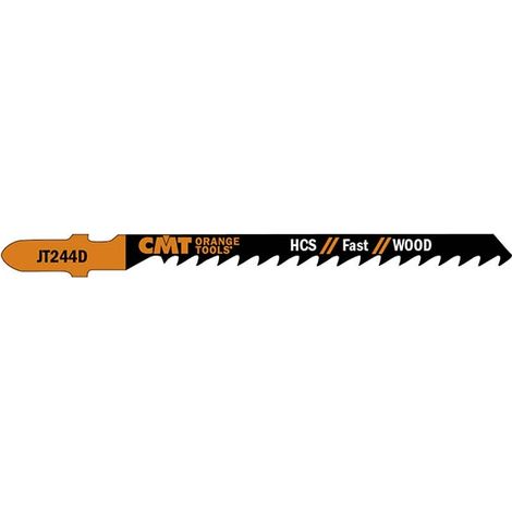 JT244D-5 5 LAMES POUR SCIE SAUTEUSE EN HCS POUR BOIS COURBÉ ET BRUT FIN 100X4X6TPI (1/2)