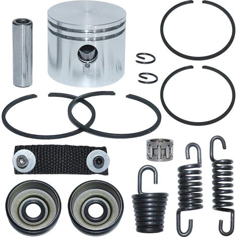 Kit de bague de piston de 41 mm avec ressort amortisseur AV et roulement pour tronçonneuse Partner 350 351 370 (1/5)