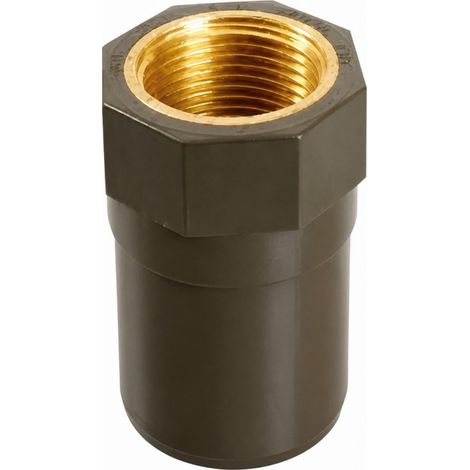 Manicotto filettato femmina in ottone/PVC HTA 2027 X 25/32