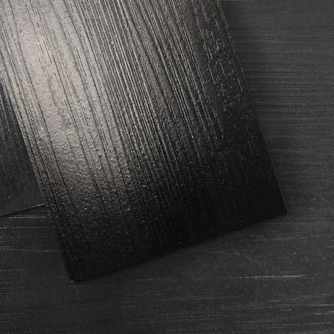 Lot de 36 Carreaux de Sol adhésifs et Imperméables en Vinyle d'aspect Bois,Pour chambre à Coucher,Salon,Cuisine,Camping-car,Noir,5㎡ (1/5)
