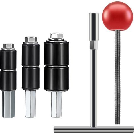 PPR-Stopfset unter Druck – Flache Absperrnadeln 1/2", 3/4", 1" mit Schlüssel und Extraktor – Heißschweißwerkzeug zum Verschließen von Rohren-lsw