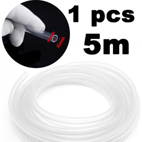Tubo flessibile da 5 metri, tubo per acquario, tubo per pompa dell'acqua, tubo di plastica trasparente, tubo in PVC, tubo di scarico per condizionatore portatile, tubo flessibile in plastica trasparen (1/3)
