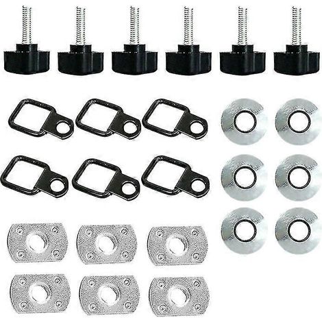 Kit de vis moletées pour démontage rapide du toit rigide pour Wrangler CJ YJ TJ JK JKU (1/5)