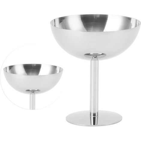 Gobelet à crème glacée en acier inoxydable, qualité alimentaire, lavable au lave-vaisselle, Champagne Stable pour fête, Bar familial, café (1/5)