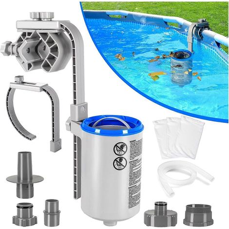 Écumeur de surface de haute qualité pour piscine hors sol, livré avec 3 filtres d'écumeur (1/5)