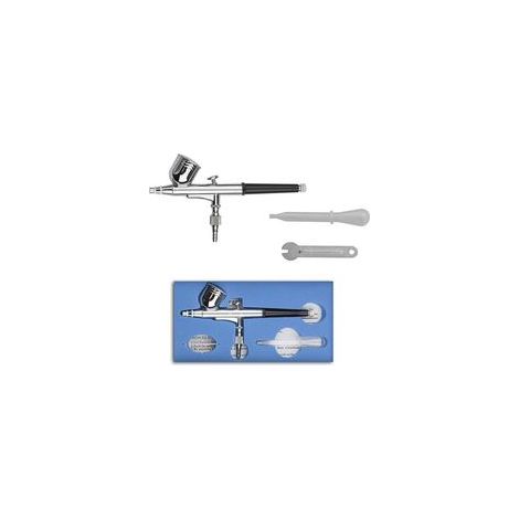Doppelwirkendes 0,3-mm-Airbrush-Set für Kosmetikmalerei, Nageldesign und Tätowierungen, mit Kunststoffpipette und Schraubenschlüssel (1/5)