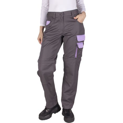 Pantalones de trabajo 2 en 1 para mujer con bolsillos, BHP XXL 44