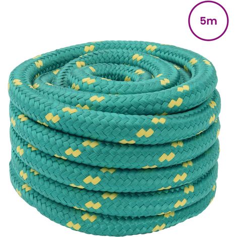 vidaXL Cuerda para barco 3 mm 5 m Verde PP (1/2)