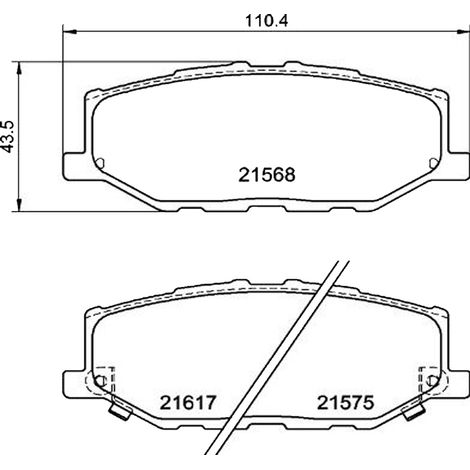 KIT PASTIGLIE FRENO ANTERIORI compatibile con SUZUKI JIMNY FUORISTRADA CHIUSO (A6G) / PASTIGLIE FRENANTI AUTO OEM P 79 040, / SOSTITUZIONE DIRETTA / BASSA POLVERE / SILENZIOSO