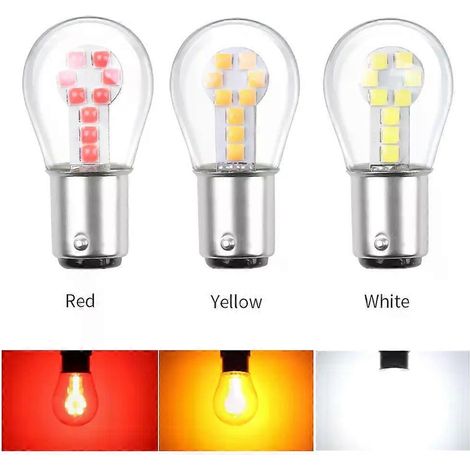 Ampoule LED PY21W P21W BAY15D BA15S BAU15S BA15D P21/5W R5W R10W pour clignotants de voiture 1156 1157, 12 V CC - JXLGV (1/4)