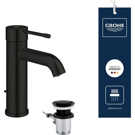 Grohe Essence New - Mitigeur de lavabo avec bonde, noir mat 235892431