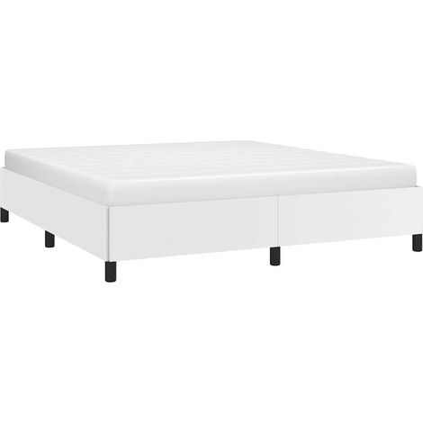 Giroletto senza Materasso Bianco 160x200 cm in Similpelle vidaXL (1/5)