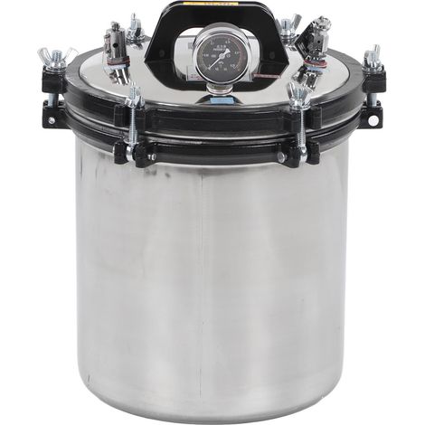 Autoclave à vapeur 18L en acier inoxydable, protection anti-surchauffe et anti-explosion, haute température sous pression, portable, prise UE 220V (1/5)