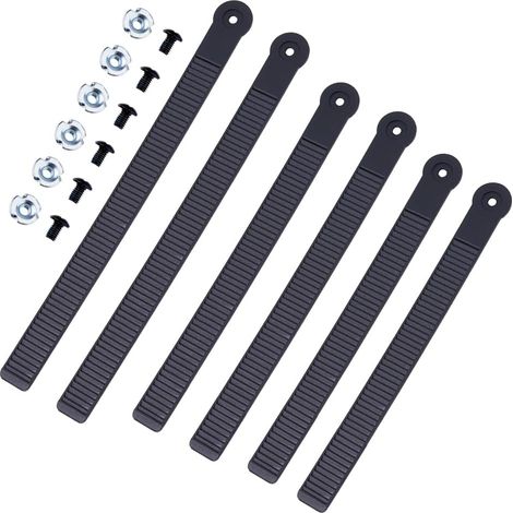 6 set di 3 misure di cinghie di ricambio per attacchi da snowboard 20/22/26 cm Cinghie elastiche in PVC per attacchi da snowboard