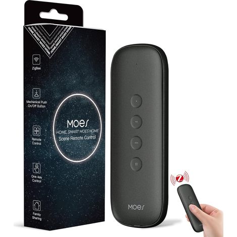 ZigBee Interrupteur Intelligent Commutateur sans Fil 12 scènes, sans installation, Hub nécessaire, télécommande, app Smart Life (1/5)