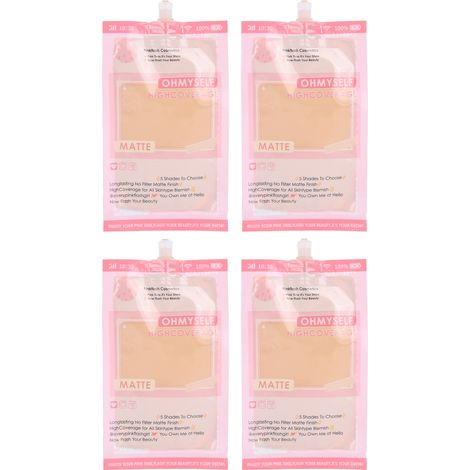Lot de 2 flacons de 5ml Fond de Teint Liquide Mat Haute Tenue Cosmétique Maquillage Teinte 5 (1/5)