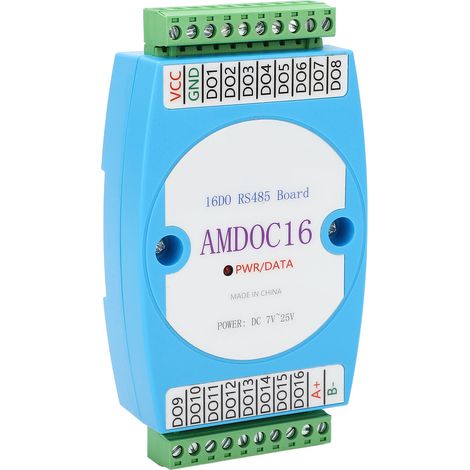 Module de sortie numérique 16 canaux RS485, carte de contrôle de signal d'isolation, alimentation CC 7-25 V (1/5)