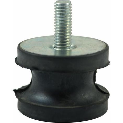 Amortiguador de goma tipo hembra/macho B, Fi 40x30 mm, M8x8 mm, M8x20 mm, estrechado 03367 (1/2)