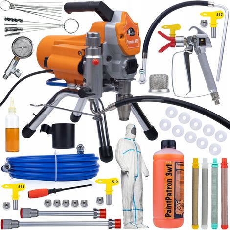 Mega-Set Rosfix Tornado RT2 UltraSpray 1800W 22MPA 2,2L/min Lackiergerät mit Zubehör (1/5)