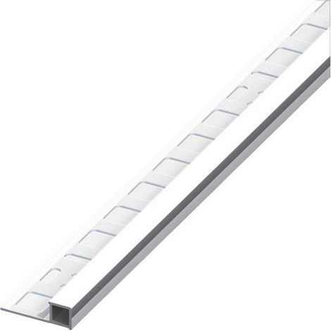Alfer Profilo Quadrato Chiuso Jolly Alluminio Argento Cromato Mm. 12,5X2,5 Mt. - 5 Pz