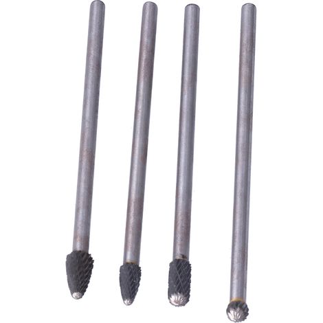 Lime rotative longue en acier tungstène, lot de fraises à queue de 6mm pour sculpture sur bois, gravure et travail du bois. (1/5)