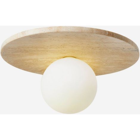 Deckenleuchte aus Travertin und Glas Tor Tun (1/5)