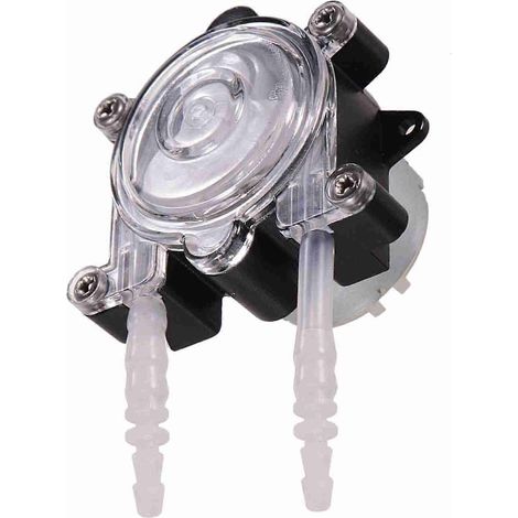 Pompe DIY 6V CC, mini tête de dosage péristaltique, fonction auto-amorçante, débit élevé de 150 ml/min, compatible avec l'eau d'aquarium, de laboratoire, d'analyse chimique et autres liquides. (1/5)