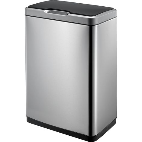 EKO - Poubelle à capteur Mirage 20+20 litres EKO - Stainless steel Plastic - inox mat, noir (1/5)