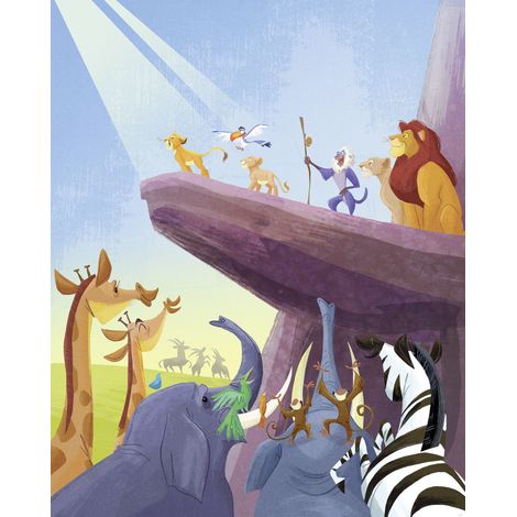 papier peint panoramique Le Roi lion bleu - Komar (1/5)