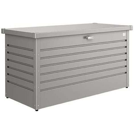 Biohort Baule da Esterno Grigio Quarzo Metallizzato 134x62x71 cm