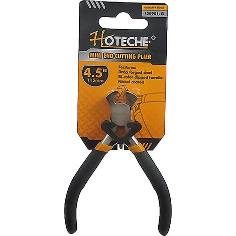 HOTECHE tenacilla mini 115 mm corte horizontal , Alicate mini de corte recto de 4,5 pulgadas, 115 mmMango engomado antideslizanteAcero cromo vanadioIndicado para manual