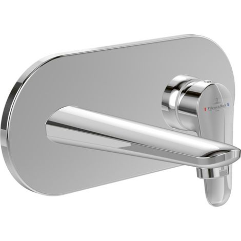 O.Novo Miscelatore monocomando per lavabo, montaggio a parete, con scarico a scomparsa, cromo (TVW10511211061)