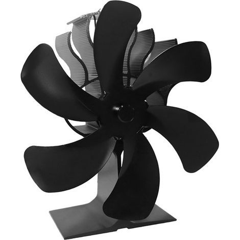 Ventilateur pour cheminée de poêle à bois, moteur silencieux, alimenté par la chaleur, circulation d'air chaud, ventilateur écologique pour poêles à gaz/granulés/bois/bûches (1/5)