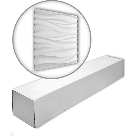 Profhome 159001-box 1 caja 4 piezas 3d revestimiento mural Panel de pared diseño moderno  1,44 m2