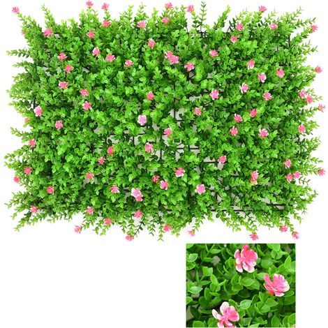 Mur Végétal Artificiel - Haie de Buis Synthétique - Décoration Murale Intérieure et Extérieure - 40 x 60 cm - Pour Salon, Magasin, Événement (1/4)