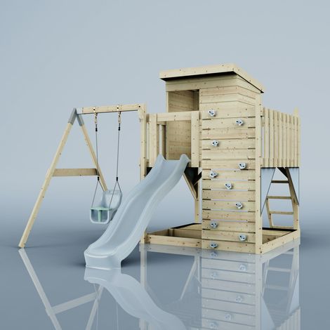 PolarPlay Tour de jeux Alma Bleu 415 x 306 cm Balançoire bébé