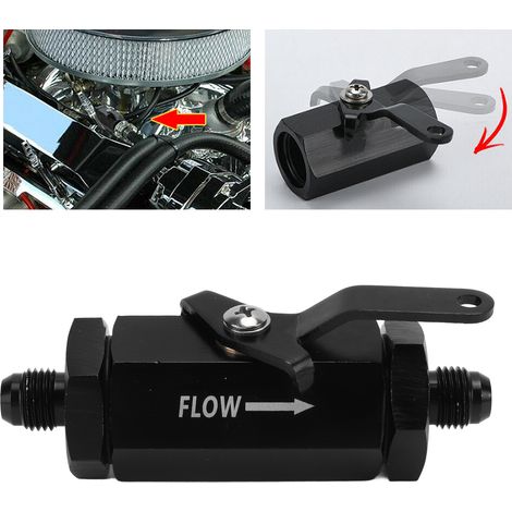 Clapet anti-retour de carburant en aluminium AN6 pour modification automobile (BC-1011-AN6-BK) (1/5)
