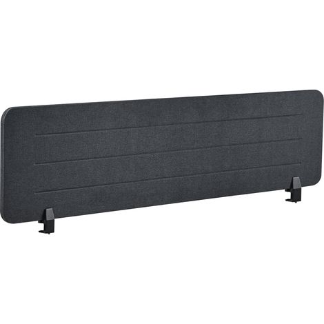 Panel separador tablero PET acústico tapizado de tela 160 x 40 cm gris oscuro Ziggy (1/5)