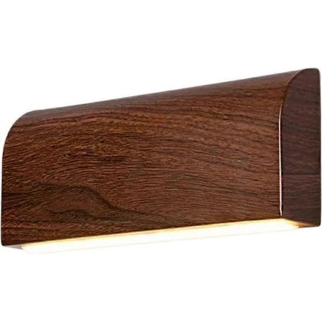 Minimalistische Wandleuchten im nordischen Stil fürs Wohnzimmer, Nachttischlampen für den Flur, holzfarbene Metallwandleuchte für die Inneneinrichtung A (1/5)