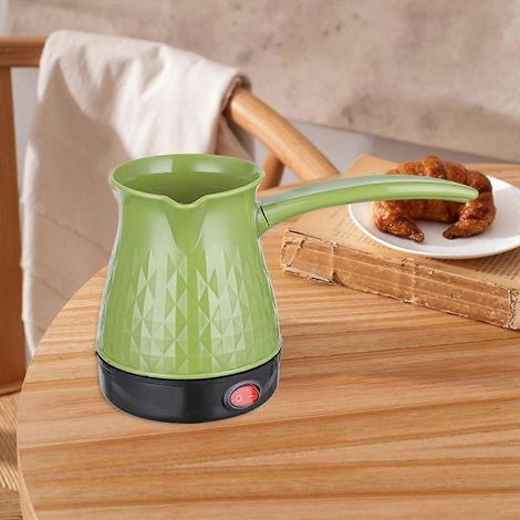 Cafetière Turque Électrique JINGDEHAO, Verseuse à Café Filtre Moka, Prise UE, 400ml, Cuivre, Infusion Automatique, Idéale pour Préparer un Café Traditionnel Maison (1/5)