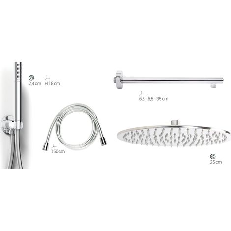 Kit complet de douche design rond (1/2)