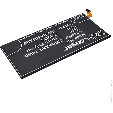 NX - Batterie téléphone, smartphone, GSM pour Samsung 3.8V 2300mAh - EB-BA500ABEGH43-04
