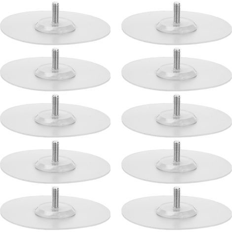 Disque adhésif fort, 10 pièces, plaque collante en Silicone étanche sans poinçon pour poignée de vêtements, connexion de crochet (1/5)