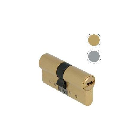 FPLUS bombillo amig mod.10000e 40x50 laton , Cilindro de alta seguridad en latón con 6 pines y leva de 15 mm.
Doble embrague.
1 pin antitaladro en el cuerpo y 2 en el rotor.
Barra
