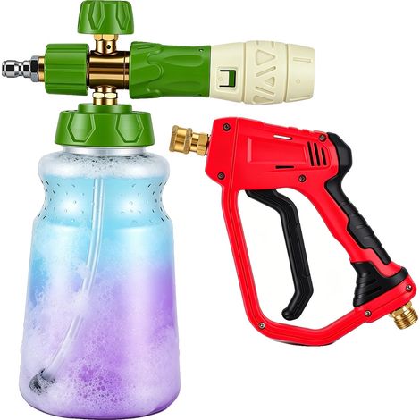 Accessorio per idropulitrice ad alta pressione, lancia schiumogena, diverse opzioni di ugelli, incolore (1/5)