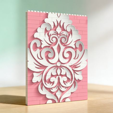 Cadre romantique en briques pour adultes, cadeau d’anniversaire et Saint‑Valentin (1/5)