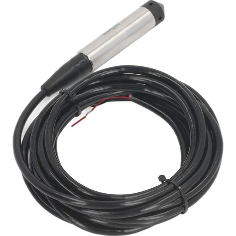Transmetteur de niveau liquide, capteur d'eau immergé, détecteur 4-20mA DC12-30V, sonde en acier inoxydable, portée 0-3 mètres (1/5)