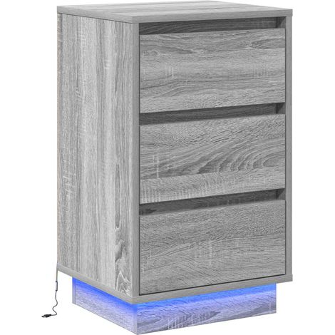 Maison Exclusive - Armadio da Notte Grigio 39 x 34,5 x 65 cm Legno multistrato