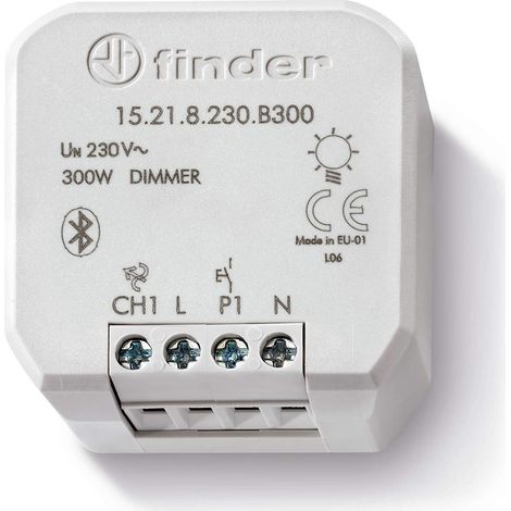 Variateur de lumière universel YESLY 300W 230V AC variation linéaire,Bluetooth FINDER 15218230B300PAS (1/4)